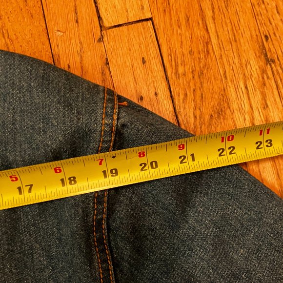 Fancy Ass jean jacket blue size small - Picture 12 of 14